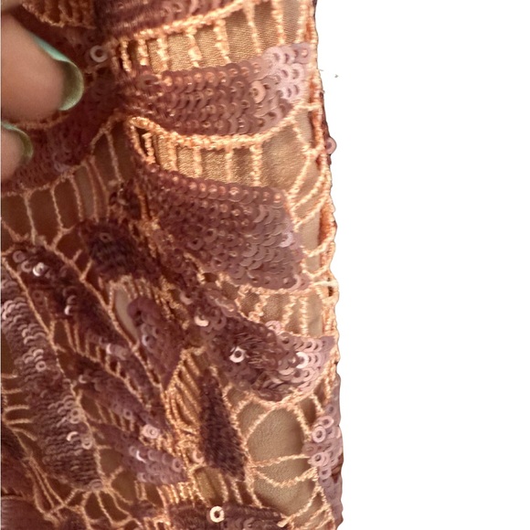 Dress The Population Pink Lace Dress sz small EUC - Picture 5 of 11